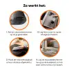 Graffiti - Illusie - Jongen - Street art Inductie beschermer vinyl 3mm klein -zzzzzzz-td-werking