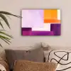 Vlakken - Abstract - Rechthoekig - Oranje canvas 2cm klein -sfeer1