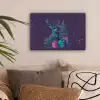 Rendier - Zonnebril - Neon - Kerstboom canvas 2cm klein -sfeer1