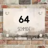Geschilderd - Modern Naambord Rechthoek middel -sfeer3
