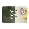 Japandi - Vogel - Groen Placemat vinyl groot -zzzproduct_Kitchenyeah-website