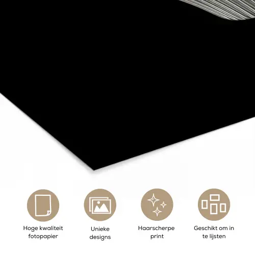 Cupcake - Luxueus - Zilver poster papier klein -closeup_NL