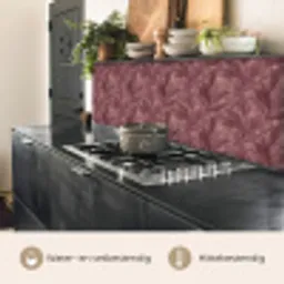 Bladeren - Patroon - Paars keuken achterwand 2 middel 871 -usp_NL