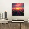 Windmolen - Zonsondergang - Landschap aluminium wit klein -sfeer1