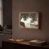 Rotsen - Zee - Boom - Groen Light Box met batterij (Wandlamp) middel -sfeer1