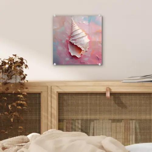 Schelp - Pastel - Pink plexiglas 5mm klein -sfeer4