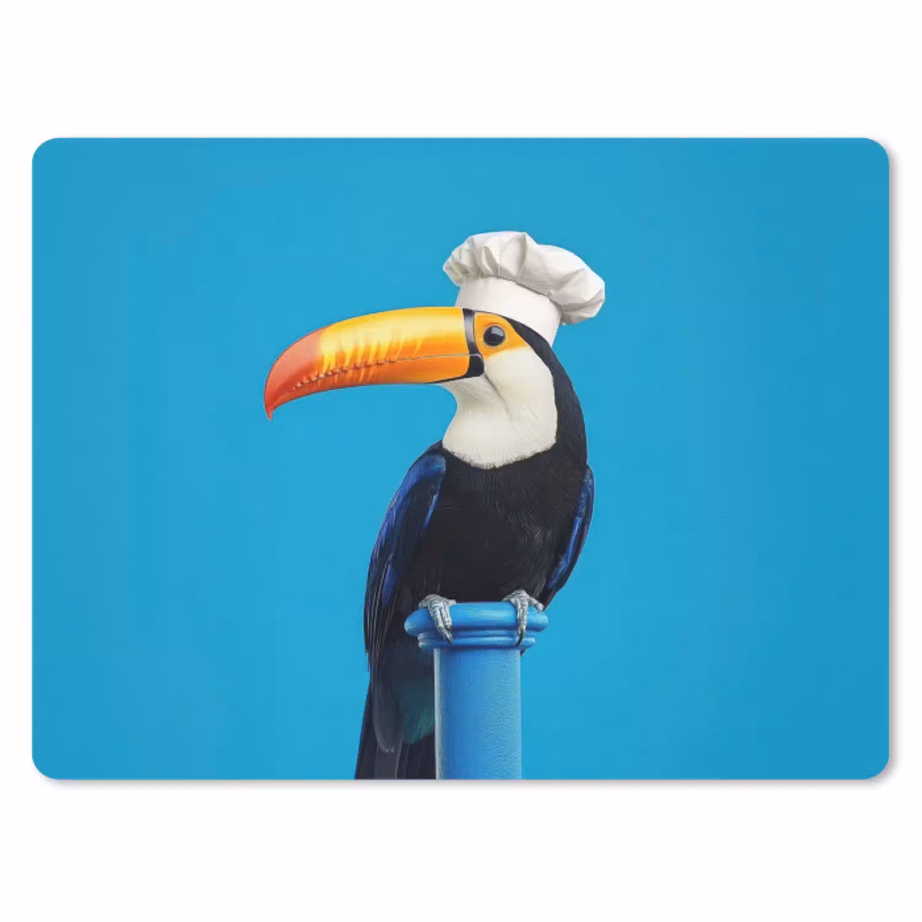 Tucan - Sokkel - Vogel - Koksmuts muismat rubber klein -3d