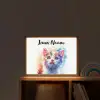 Kat - Portret - Kleuren - Verf - Wit Light Box met batterij (Wandlamp kind) middel -sfeer1_kind