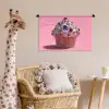 Cupcake - Kleurrijk - Edelstenen Wandkleed katoen klein -wsfeer5_kind