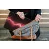 Gaming - Rood - Elektriciteit - Energie  - Lijn laptophoes neopreen klein -tas