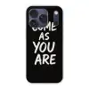 Quote - Zwart - Simpel Telefoonhoesje iPhone 17 Pro klein -3d