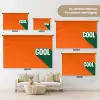 Cool - Oranje - Groen Wandkleed katoen klein -tsfeer8_DE