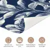 Botanisch - Patroon - Blauw deurposter klein 289 -closeup_NL