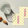 Swag - Roze - Stippen - Geel onderzetter kurk middel -sfeer4