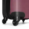 Lederen look donker roze NBS - Handbagage koffer - Volwassenen Unisex middel -wiel