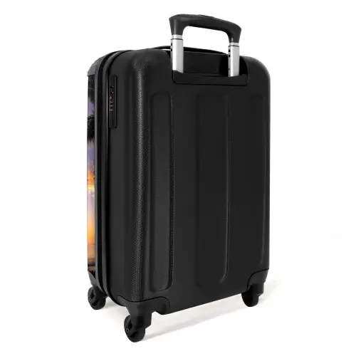 Palmbomen bij zonsondergang NBS - Handbagage koffer - Unisex middel -achterkant