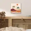 Palmbomen - Abstract - Zon - Heuvels aluminium wit klein -sfeer3