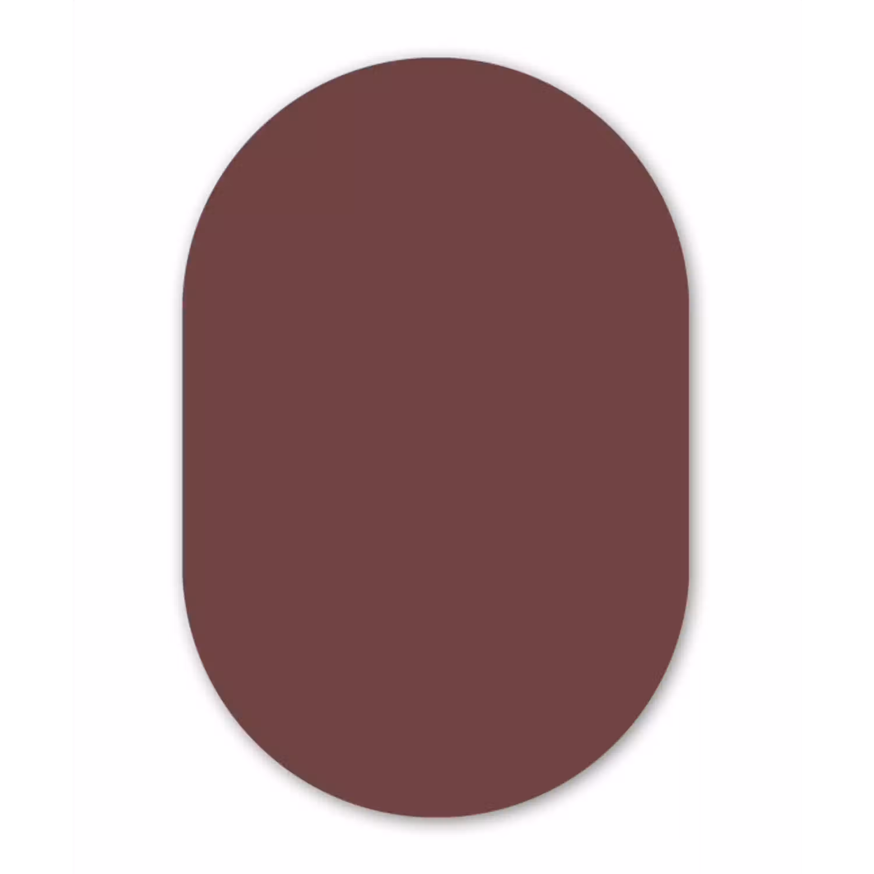 Velvet - Merlot - Rood Wandcirkel Ovaal Aluminium middel 839 -3d