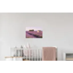 Lavendel - Landschap - Sereen - Paars Muursticker klein -kinderkamer
