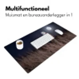 Kerkuil - Maan - Nacht Muismat XXL klein -sfeer4