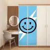 Smiley - Blauw - Bliksem deurposter klein -sfeer3