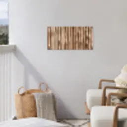 Hout - Stam - Lichtbruin tuinposter los doek klein -sfeer8
