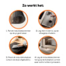 Wilde bloemen - Botanisch - Vintage - Natuur - Rustiek Inductie beschermer vinyl 3mm klein -zzzzzzz-td-werking