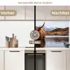 Schotse hooglander - Bruin - Water keuken achterwand 2 middel -voor-na2_DE