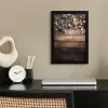 Kerstdecoratie - Houten - Dennenappel - Bruin fotolijst zwart zonder passe partout klein -sfeer1
