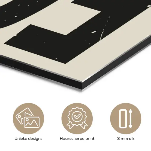 Japandi - Eten - Vintage - Decoratie aluminium wit klein -closeup_NL