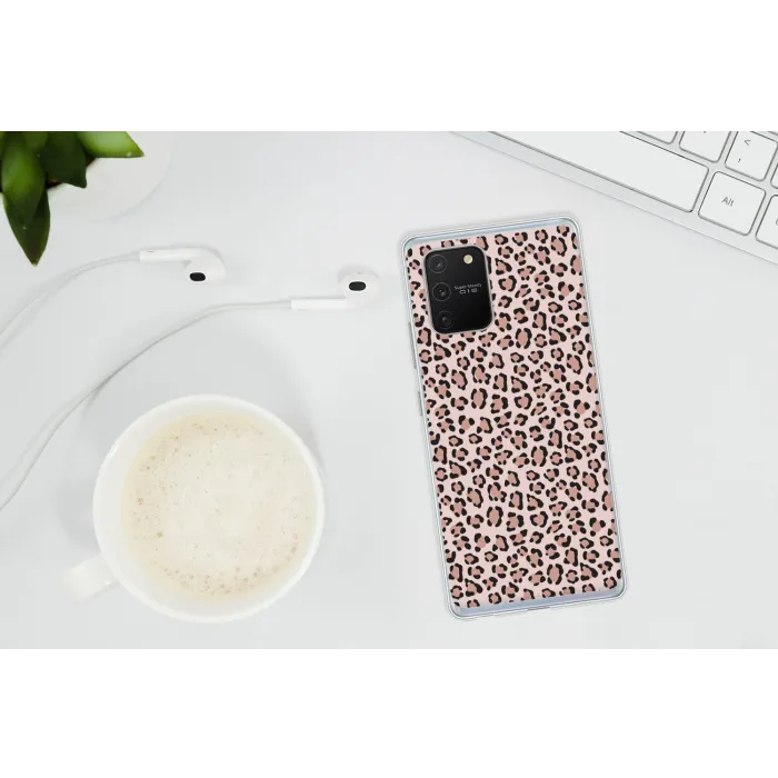 Vlekken - Beige - Luipaard Telefoonhoesje Samsung Galaxy S10 Lite klein 364 -oordopS10Lite
