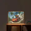Sportauto - Rood - Dino Light Box met batterij (Wandlamp kind) middel -sfeer1_kind