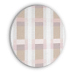 Ruitpatroon - Aardetinten - Minimalistisch Akoestische PET Vilt - Rond klein 838 -3d