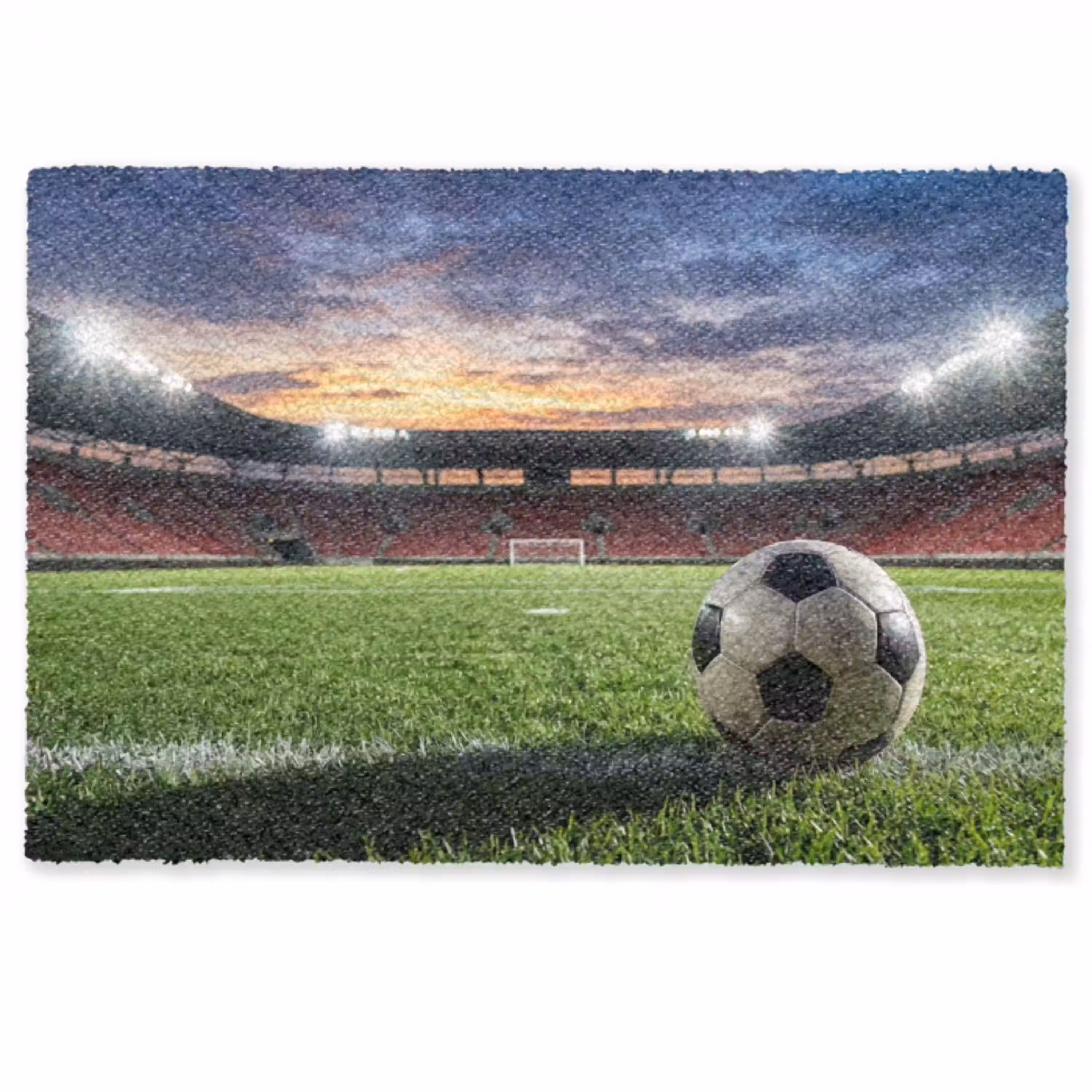 Voetbal - Stadion - Sport - Groen Deurmat klein -zkaufland3d