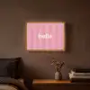 Roze - Gestreept - Belle Light Box met batterij (Wandlamp) middel -sfeer4