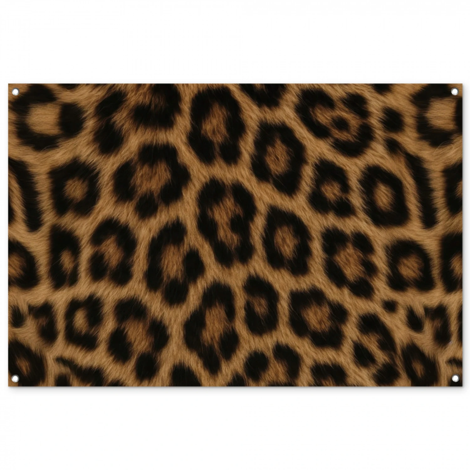 Pantervacht - Realistisch - Bruin tuinposter los doek groot -3d