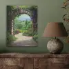 Doorkijk - Landschap - Bloemen - Pad - Uitzicht PET vilt klein -sfeer2