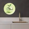 Groen - Disco - Decoratie - Appel KitchenYeah - Keuken - Wandcirkel Forex klein -sfeer1