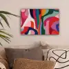 Vormen - Bochten - Kleurrijk - Abstract canvas 2cm klein -sfeer1