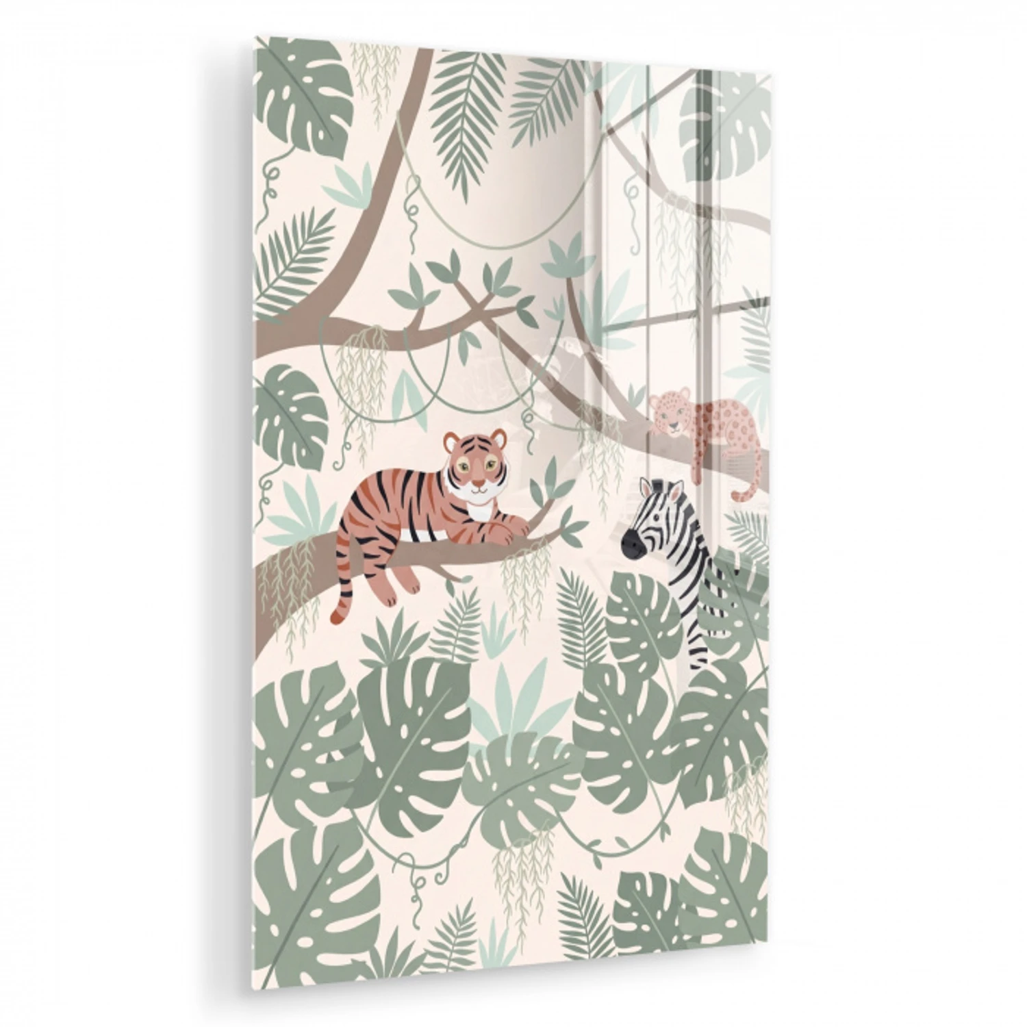 Jungle - Rustiek - Pastel plexiglas 5mm klein -zzzproduct_nieuw