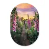 Vingerhoedskruid - Bloemen - Tuin Wandcirkel Ovaal Forex klein -3d