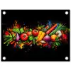 Groente - Eten - Kruiden - Graffiti - Koken tuinposter los doek klein -3d