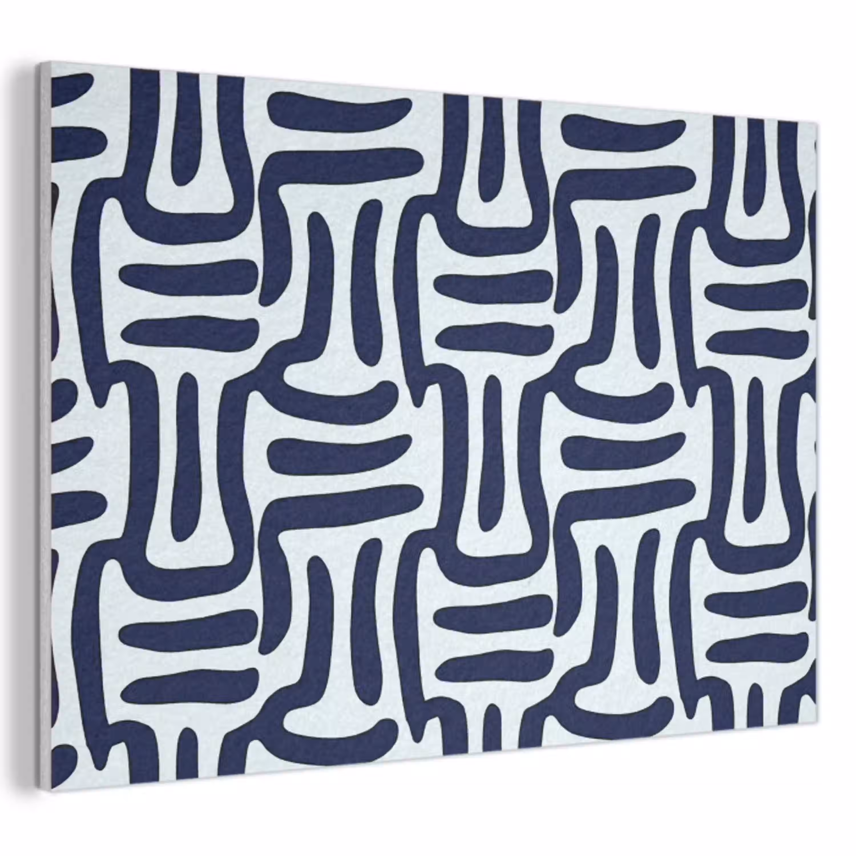 Abstract - Modern - Blauw PET vilt klein 837 -3d