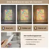 Geel - Roze - Blauw - Retro Light Box met kabel (Tafellamp) klein -USP_lichtkleurNL