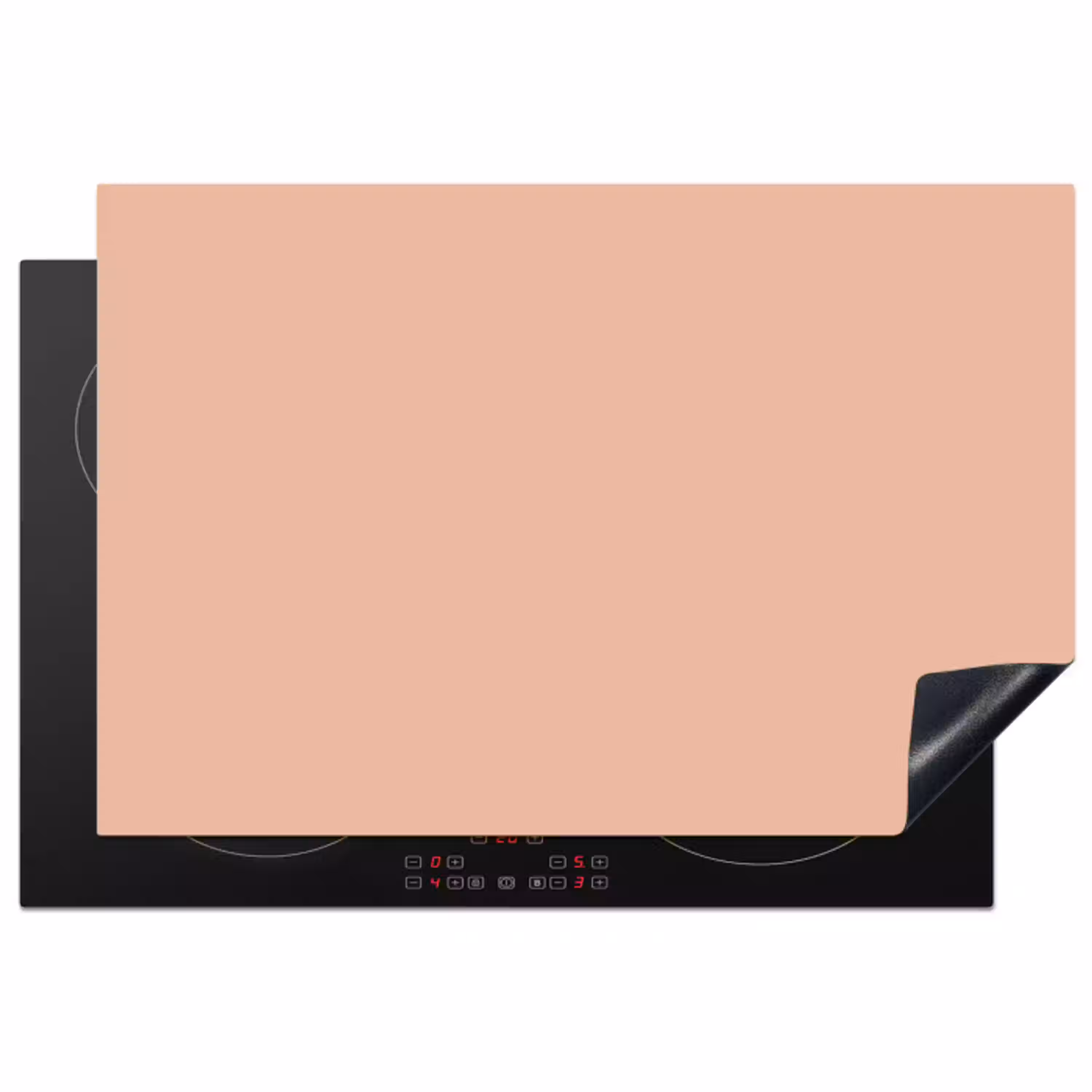 Blush - Terracotta - Nude Inductie beschermer vinyl 3mm klein 276 -3d