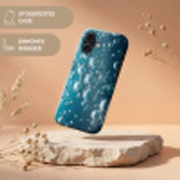 Luchtbellen - Dynamisch - Blauw Toughcase MagSafe Apple iPhone 17 klein -USP_RandenV_DE