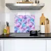 Schelpen - Paars - Blauw - Patroon Inductie beschemer met haakjes middel -sfeer2