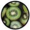 Kiwi - Fruit - Groen Fotolijst rond zonder passe partout klein -3d