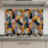 Penseelstrepen - Ruw - Textuur - Koperblauw keuken achterwand spatscherm klein 900 -3d_website