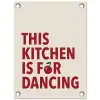 Rood - Quote - Kersen tuinposter los doek klein -3d